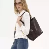 Chloé Spin piton görünümlü deri tote çanta Chloé Spin piton görünümlü deri tote çanta
