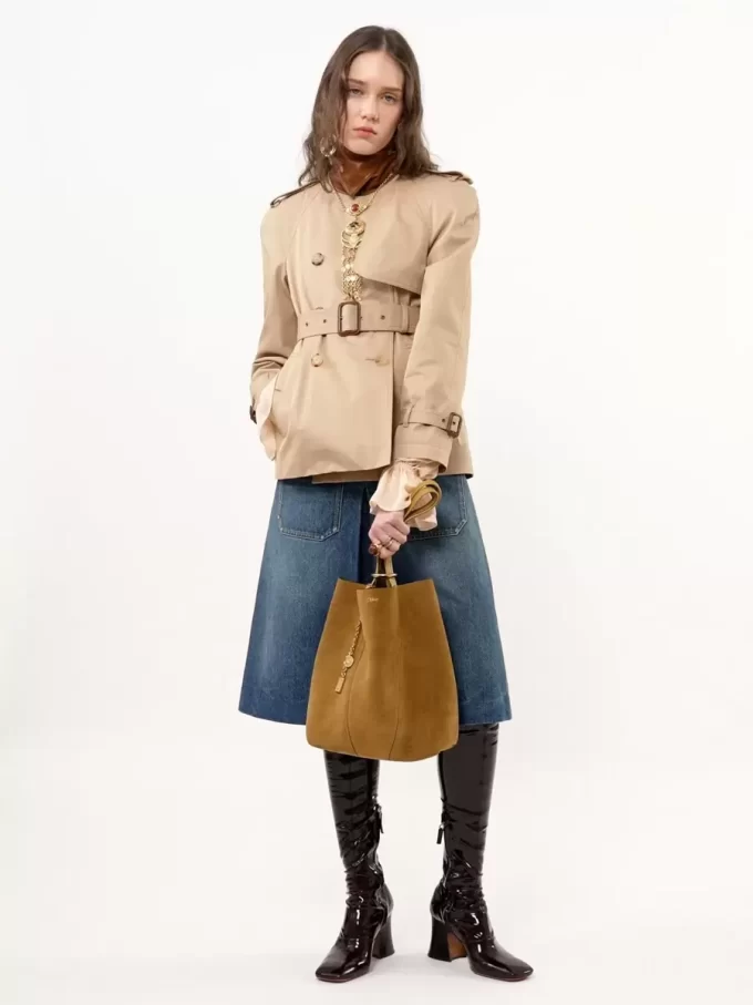 Chloé Spin süet deri tote çanta Chloé Spin süet deri tote çanta