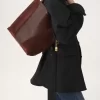 Chloé Spin tote çanta, taneli ve süet deriden Chloé Spin tote çanta, taneli ve süet deriden