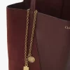 Chloé Spin tote çanta, taneli ve süet deriden Chloé Spin tote çanta, taneli ve süet deriden