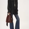Chloé Spin tote çanta, taneli ve süet deriden Chloé Spin tote çanta, taneli ve süet deriden