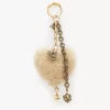 Chloé Symbols Kalp Koyun postu çanta süsü pirinçten Chloé Symbols Kalp Koyun postu çanta süsü pirinçten