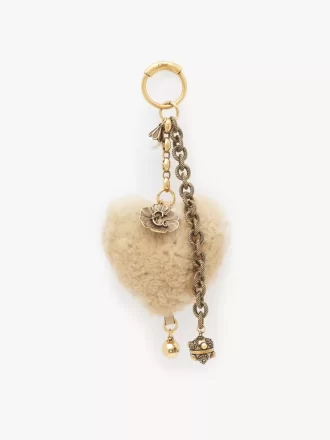 Chloé Symbols Kalp Koyun postu çanta süsü pirinçten Chloé Symbols Kalp Koyun postu çanta süsü pirinçten