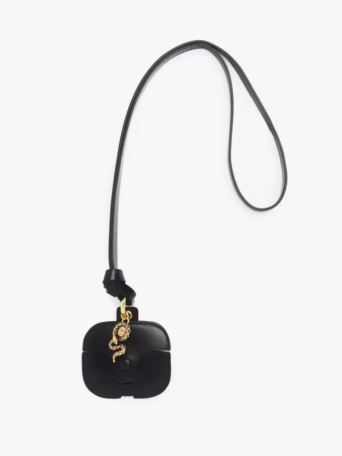 Chloé Symbols Yılan desenli deri kulaklık kılıfı Chloé Symbols Yılan desenli deri kulaklık kılıfı