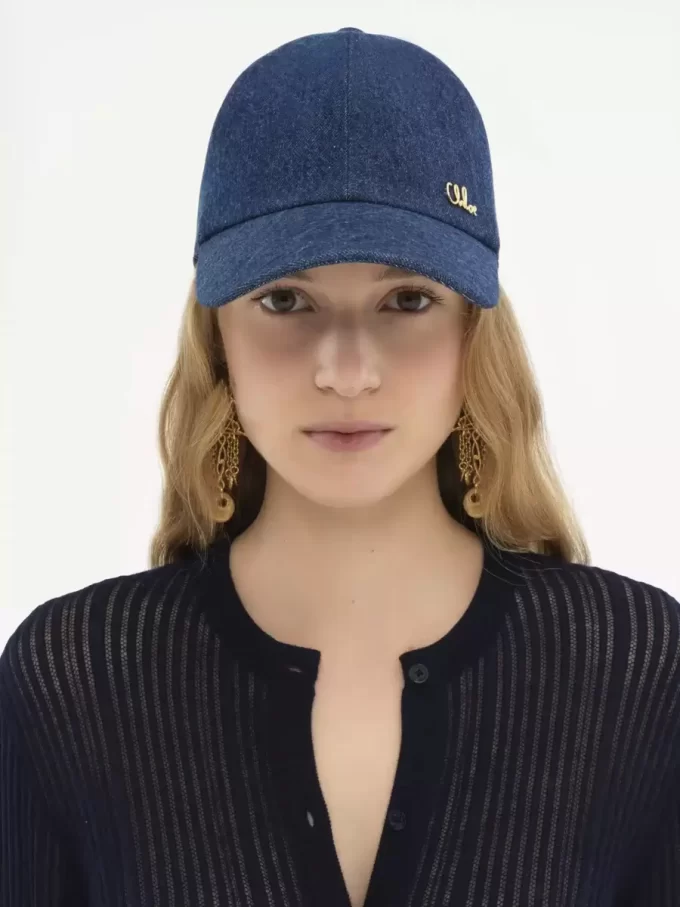 Denim Chloé Iconic şapka