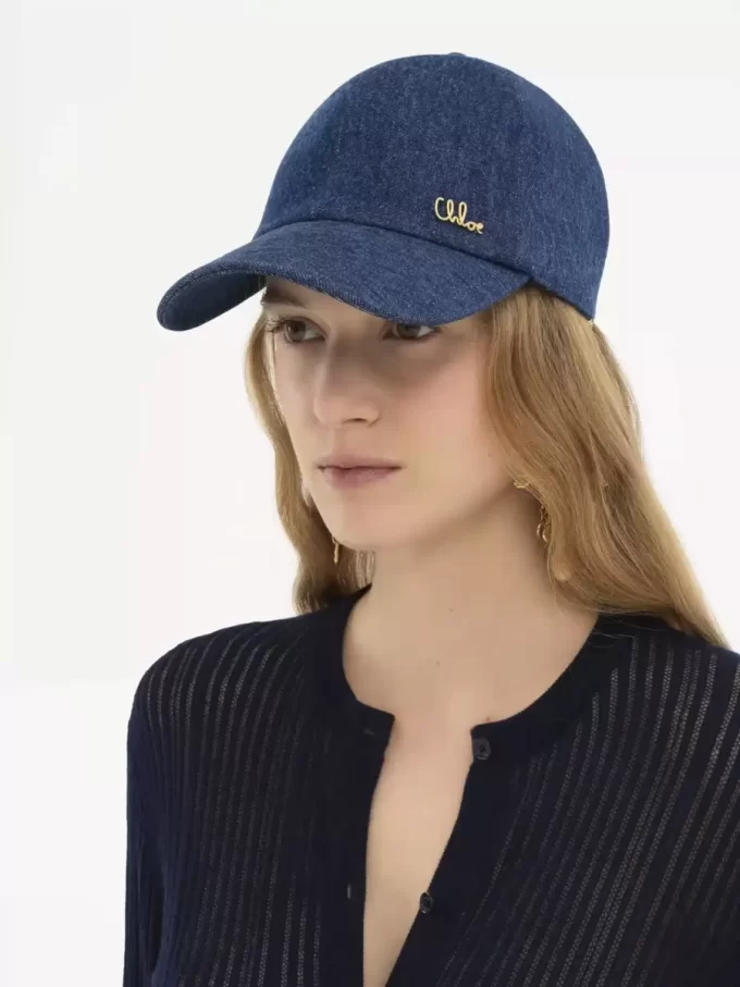 Denim Chloé Iconic şapka