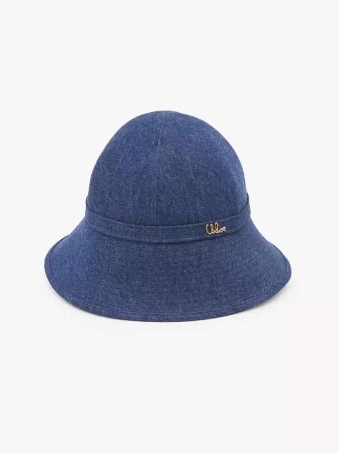 Denim Chloé Iconic kova şapka