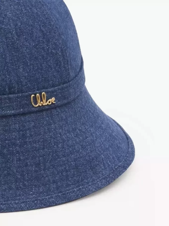Denim Chloé Iconic kova şapka