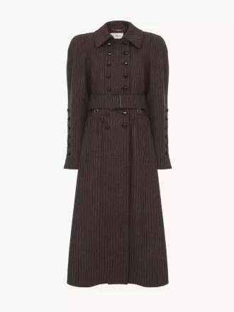 Houndstooth yününden çift düğmeli binicilik ceketi Houndstooth yününden çift düğmeli binicilik ceketi