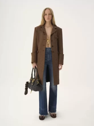 Houndstooth yününden yapılmış binicilik ceketi Houndstooth yününden yapılmış binicilik ceketi