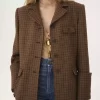 Houndstooth yününden yapılmış binicilik ceketi Houndstooth yününden yapılmış binicilik ceketi