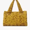 Jakarlı havlu kumaştan büyük Chloé Plage tote çanta Jakarlı havlu kumaştan büyük Chloé Plage tote çanta