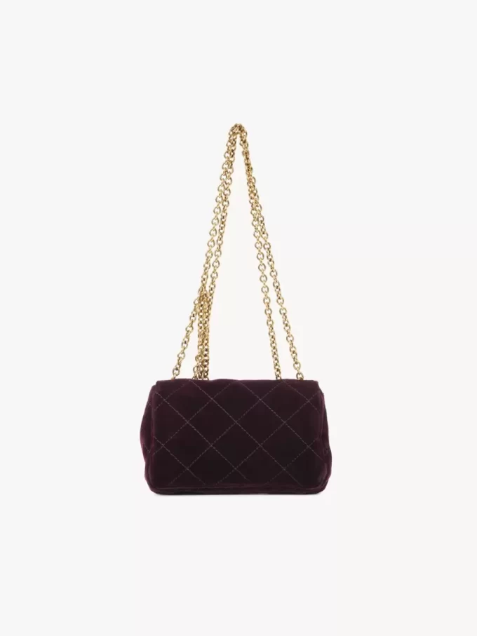 Kadifeden küçük Chloé Heritage omuz çantası Kadifeden küçük Chloé Heritage omuz çantası