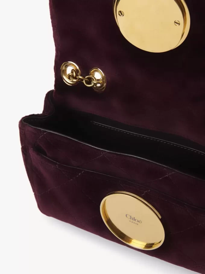 Kadifeden küçük Chloé Heritage omuz çantası Kadifeden küçük Chloé Heritage omuz çantası