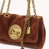 Kadifeden küçük Chloé Heritage omuz çantası Kadifeden küçük Chloé Heritage omuz çantası