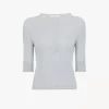 Keten ve ipek örme kısa kollu Henley gömlek Keten ve ipek örme kısa kollu Henley gömlek