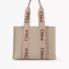 Keten Woody tote çanta