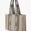 Keten Woody tote çanta