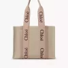 Keten Woody tote çanta