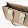 Keten Woody tote çanta