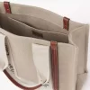 Keten Woody tote çanta