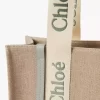 Keten Woody tote çanta