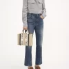 Ketenden yapılmış küçük Woody tote çanta Ketenden yapılmış küçük Woody tote çanta