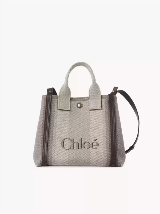 Küçük Chloé Carry kanvas tote çanta Küçük Chloé Carry kanvas tote çanta