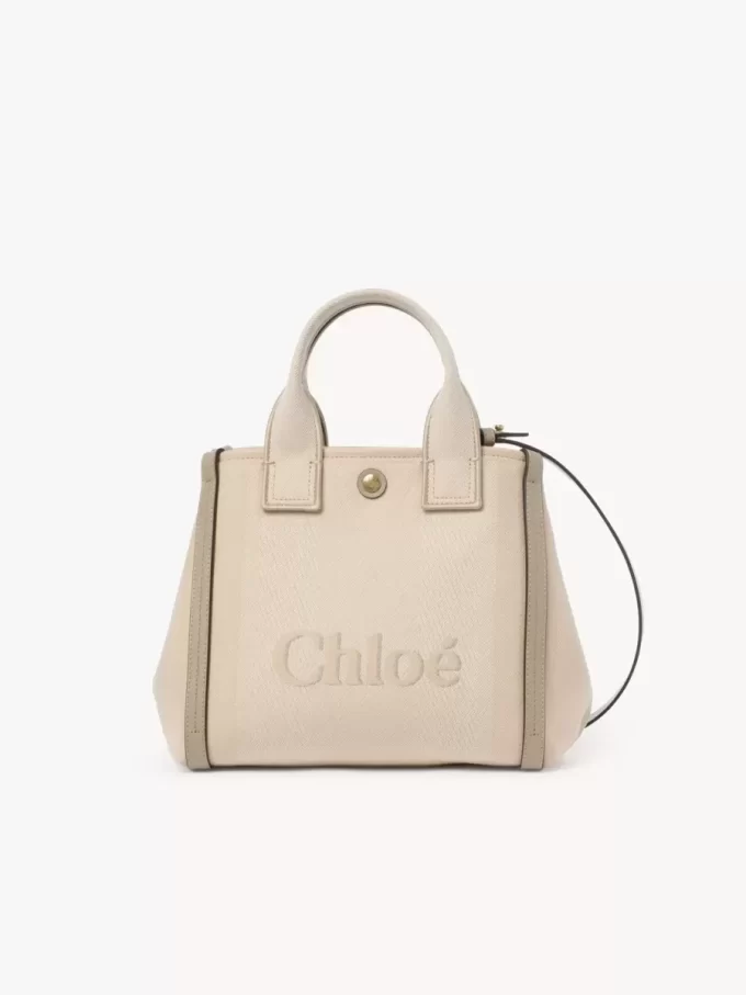 Küçük Chloé Carry kanvas tote çanta Küçük Chloé Carry kanvas tote çanta