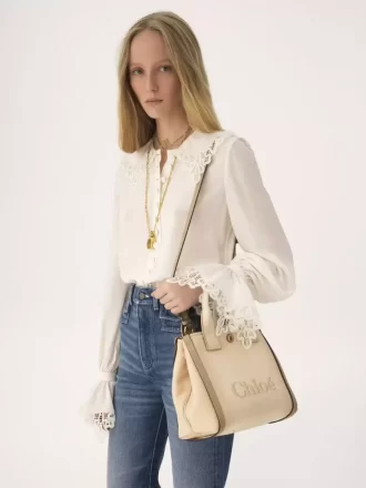 Küçük Chloé Carry kanvas tote çanta Küçük Chloé Carry kanvas tote çanta