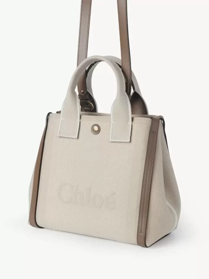 Küçük Chloé Carry kanvas tote çanta Küçük Chloé Carry kanvas tote çanta