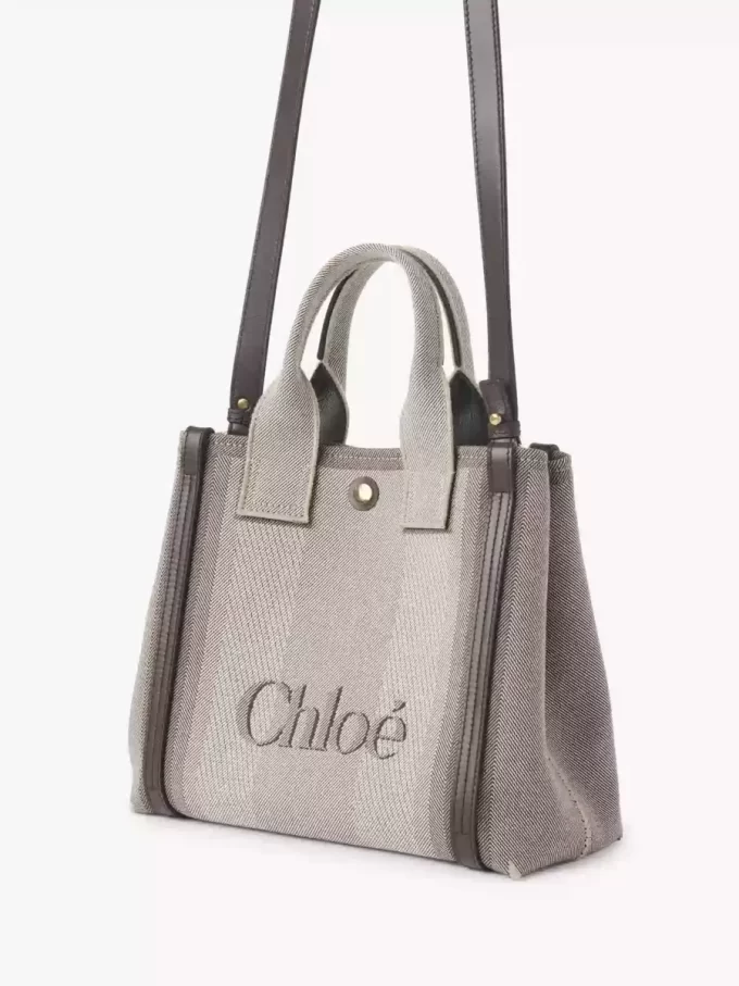 Küçük Chloé Carry kanvas tote çanta Küçük Chloé Carry kanvas tote çanta