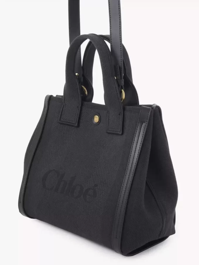 Küçük Chloé Carry kanvas tote çanta Küçük Chloé Carry kanvas tote çanta