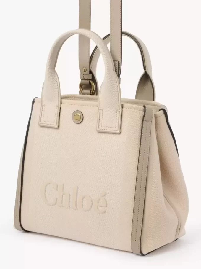Küçük Chloé Carry kanvas tote çanta Küçük Chloé Carry kanvas tote çanta