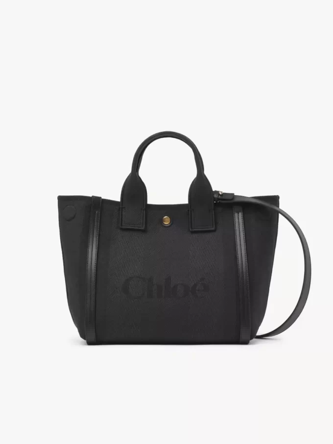 Küçük Chloé Carry kanvas tote çanta Küçük Chloé Carry kanvas tote çanta