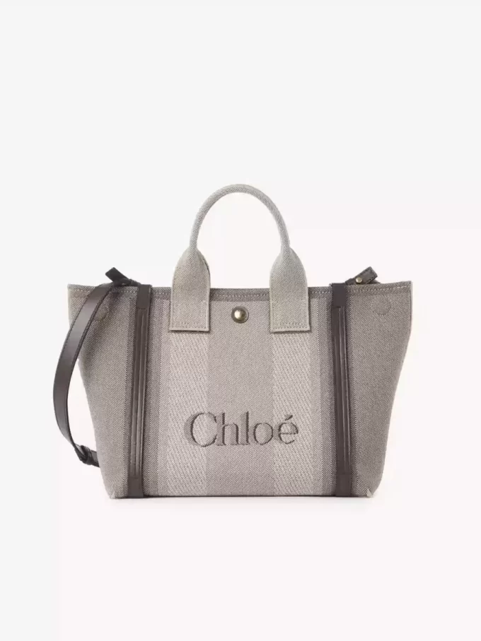 Küçük Chloé Carry kanvas tote çanta Küçük Chloé Carry kanvas tote çanta