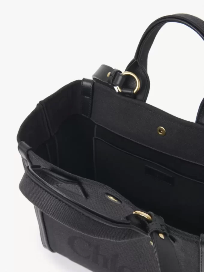 Küçük Chloé Carry kanvas tote çanta Küçük Chloé Carry kanvas tote çanta