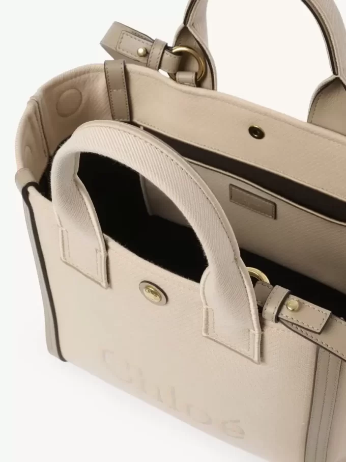 Küçük Chloé Carry kanvas tote çanta Küçük Chloé Carry kanvas tote çanta
