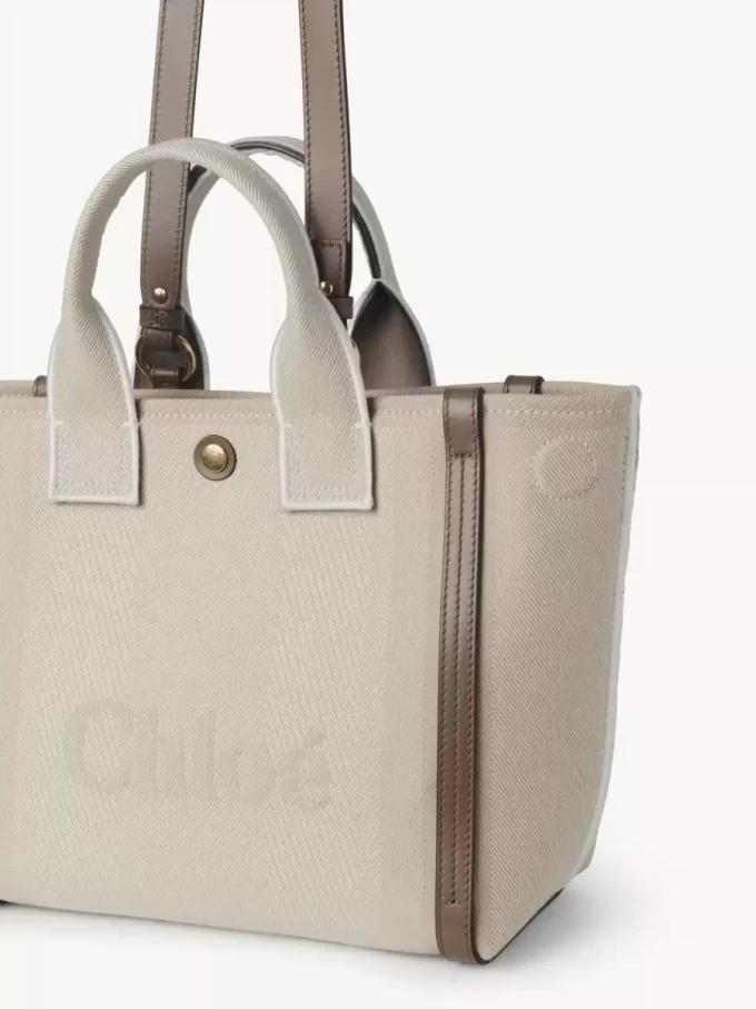 Küçük Chloé Carry kanvas tote çanta Küçük Chloé Carry kanvas tote çanta