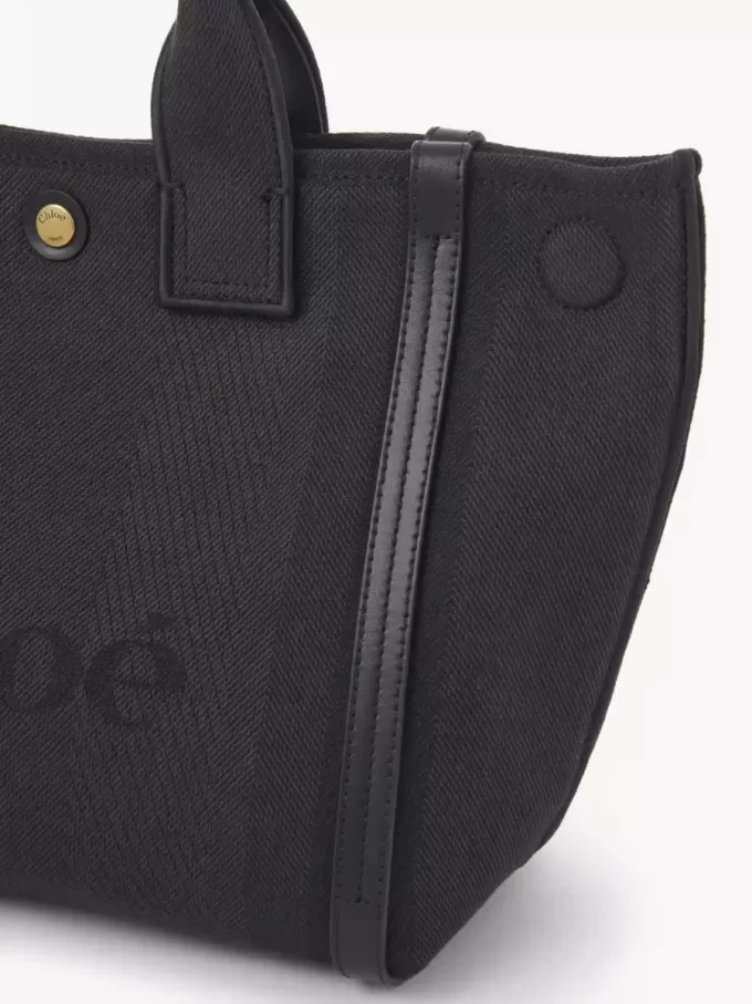 Küçük Chloé Carry kanvas tote çanta Küçük Chloé Carry kanvas tote çanta