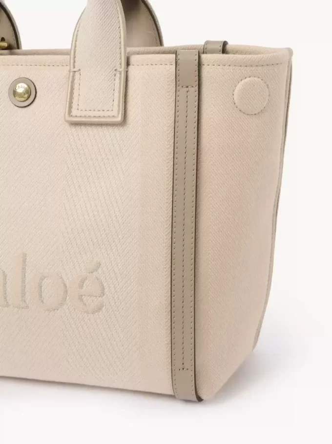 Küçük Chloé Carry kanvas tote çanta Küçük Chloé Carry kanvas tote çanta