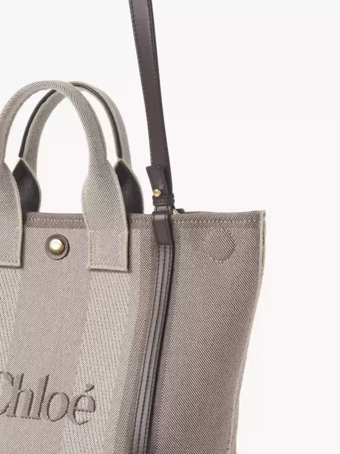 Küçük Chloé Carry kanvas tote çanta Küçük Chloé Carry kanvas tote çanta