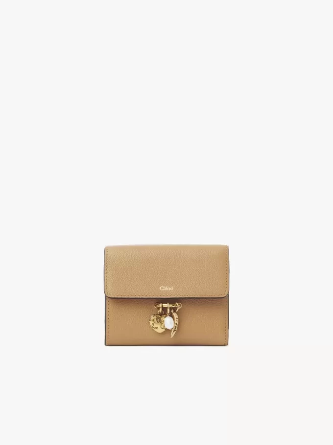 Küçük Chloé Charms üç katlı deri cüzdan Küçük Chloé Charms üç katlı deri cüzdan