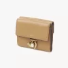 Küçük Chloé Charms üç katlı deri cüzdan Küçük Chloé Charms üç katlı deri cüzdan