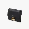 Küçük Chloé Charms üç katlı deri cüzdan Küçük Chloé Charms üç katlı deri cüzdan