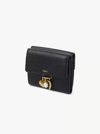 Küçük Chloé Charms üç katlı deri cüzdan Küçük Chloé Charms üç katlı deri cüzdan
