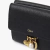 Küçük Chloé Charms üç katlı deri cüzdan Küçük Chloé Charms üç katlı deri cüzdan