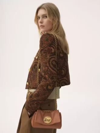 Küçük Chloé Heritage deri omuz çantası