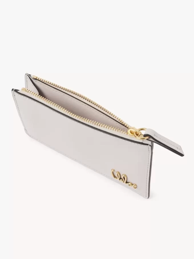 Küçük Chloé Iconic deriden kart yuvalı çanta