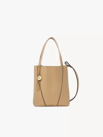 Küçük Chloé Spin deri tote çanta Küçük Chloé Spin deri tote çanta